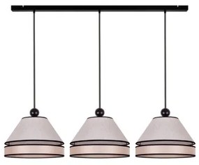Duolla - Lampadario a sospensione con filo AVIGNON 3xE27/15W/230V beige