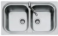 Lavello inox alien 3 basket 2v 86x50 cod 77414