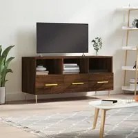 Mobile TV Rovere Marrone 102x36x50 cm in Legno Multistrato 829027