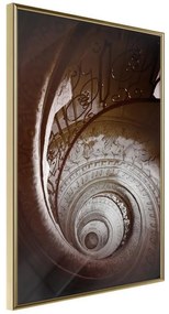 Poster  Winding Staircase  Cornice Quadri Cornice d'oro, Larghezza x Altezza Home decor 20x30