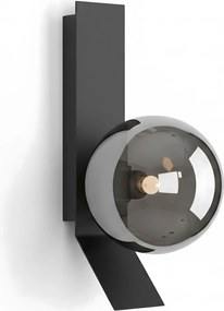 APPLIQUE DA PARETE APP1757-1W CROMO NERO