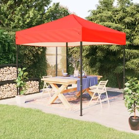 Tenda Per Feste Pieghevole Rossa 3x3 M /