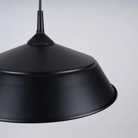 Sollux SL.1328 - Lampadario a sospensione con filo FRIKA 1xE27/15W/230V diametro 34 cm nero
