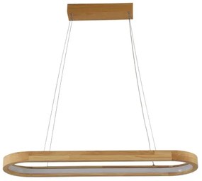Brilagi - Lampadario LED a sospensione su cavo UMEA WOOD LED/30W/230V 70x20 cm legno di hevea