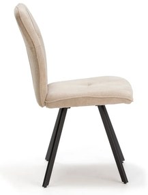 Sedie da pranzo beige in set da 4 Mery - Marckeric