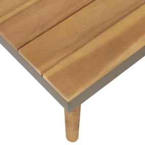 Set divani da giardino 4 pz con cuscini legno di acacia marrone