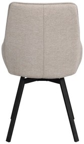 Sedia girevole beige Alison - Rowico