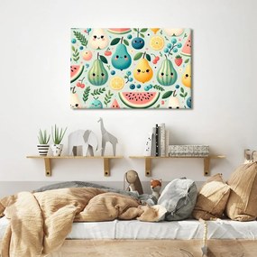 Quadro su tela – Frutta carina con faccine