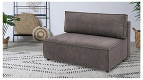 Modulo divano in velluto a coste marrone chiaro, pezzo centrale Nihad modular - Bobochic Paris