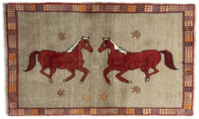 Gabbeh Tappeto persiano 100x170 Nero (Iran) Annodato A Mano