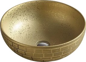 Mexen Briana lavabo da appoggio 40 x 40 cm, dorato - 22064052