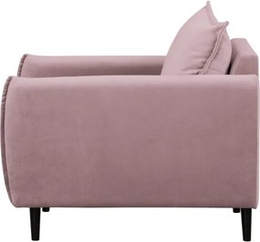 Poltrona lavanda con rivestimento in velluto Juli – Ropez