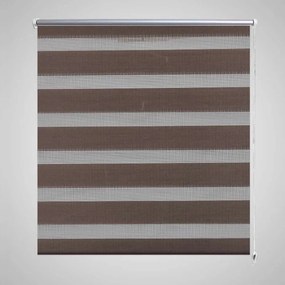 Tenda A Rullo Oscurante Zebra 120x175 Cm Caffé /
