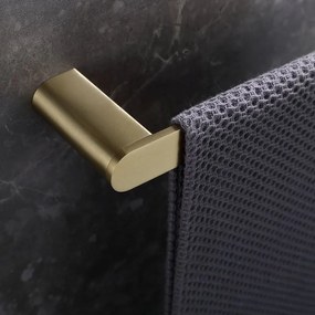 Kamalu - Portasalviette a barra 60cm in acciaio inox finitura oro| ART-R