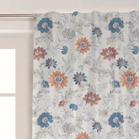Tenda Darken fiore multicolore, passanti nascosti 140x300 cm