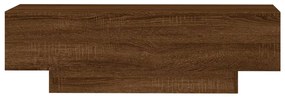Tavolino salotto rovere marrone 100x49,5x31cm legno multistrato