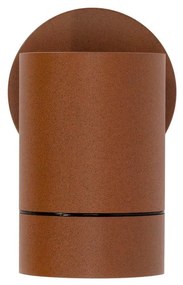 Applique Cilindrica Monodirezionale IP65 GU10 Corten Colore Corten