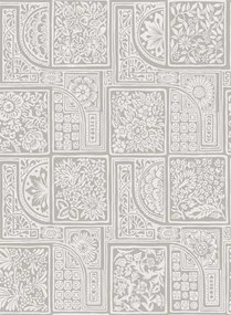 50er Jahre Tapete Bellini von Cole & Son - White & Grey