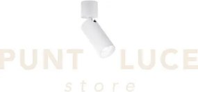 Spot plauto bianco in acciaio e alluminio 1 luce attacco gu10 mini ...