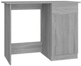 Scrivania Grigio Sonoma 100x50x76 cm in Legno Multistrato