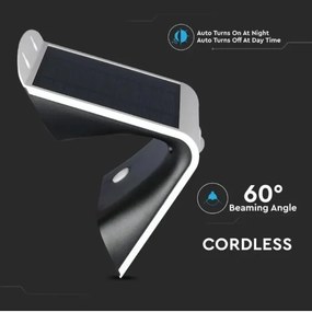 Applique a LED solare con sensore LED/3W/3,7V 3000/4000K IP65 bianco