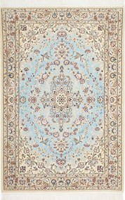 Nain Tappeto 120x80 Blu (Iran) Annodato A Mano
