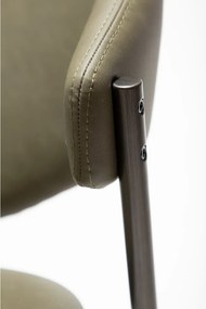 Sedia da pranzo color kaki in similpelle Zone – DAN-FORM Denmark