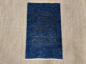 Loribaft Tappeto 90x50 Blu (Iran) Annodato A Mano