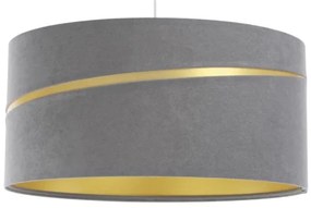 Lampadario a sospensione con filo SWING 1xE27/60W/230V grigio/oro