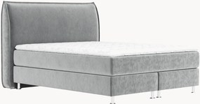 Letto boxspring in velluto fatto a mano Chermin, H4
