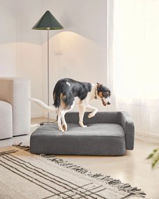 Kave Home - Cuccia per animali Bowie grigio scuro 73 x 98 cm