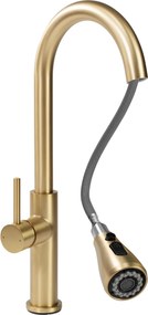 Rubinetto da cucina Rea Nest Gold Brush
