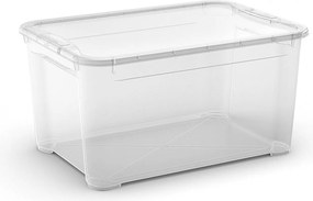 Set 5 Contenitori Rettangolari 55x39x28 cm in Plastica Keter T Box L Trasparente...