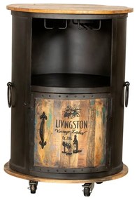 Scaffale per vino in metallo nero 9 bottiglie 60x85 cm Luni - Interia Home &amp; Living