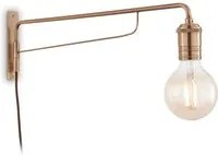 Applique Industrial-Minimal Triumph Metallo Ottone 1 Luce E27