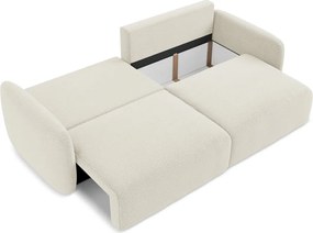 Divano color crema allungabile/con contenitore 238 cm Kalena – Makamii