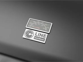 Barbecue A Gas 2 Fuochi Ripiani Pieghevoli Hot 2 C-Line