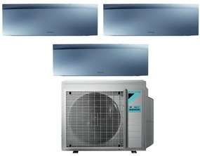 Daikin - Climatizzatore Condizionatore Bluevolution Trial Split Inverter serie emura silver iii 7+7+18 con 3MXM68N R-32 Wi-Fi Integrato