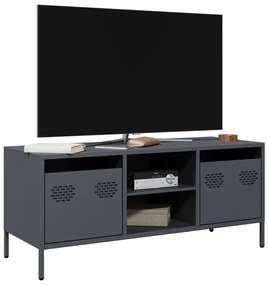 Mobile Tv Antracite 101,5x39x43,5 Cm Acciaio Laminato A Freddo /
