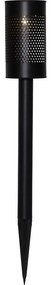 Luce solare a LED in acciaio inox nero, altezza 46 cm Blace - Star Trading