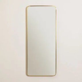 Specchio da parete rettangolare Evel Dorato - Sklum