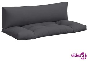 vidaXL Cuscini per Pallet 2 pz Grigi in Tessuto