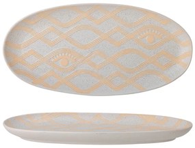 Vassoio decorativo in gres Newa - Bloomingville