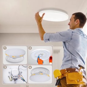 Brilagi - Plafoniera LED MILKY WAY LED/24W/230V 3000/4000/6500K Ø 38 cm