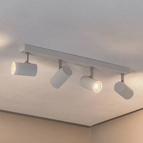 Argon Tag faretto da soffitto, bianco/cromato, acciaio, 4 luci