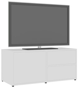 Mobile porta tv bianco 80x34x36 cm in legno multistrato