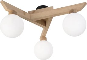 Plafoniera ANTONIO 3xG9/5W/230V rovere/bianco