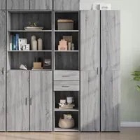 Credenza Grigio Sonoma 40x42,5x185 cm in Legno Multistrato 3281446