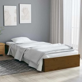 Giroletto Senza Materaso Ambra İn Legno Massello 75x190 Cm /