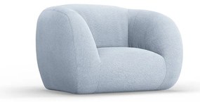 Poltrona blu chiaro in tessuto bouclé Essen - Cosmopolitan Design